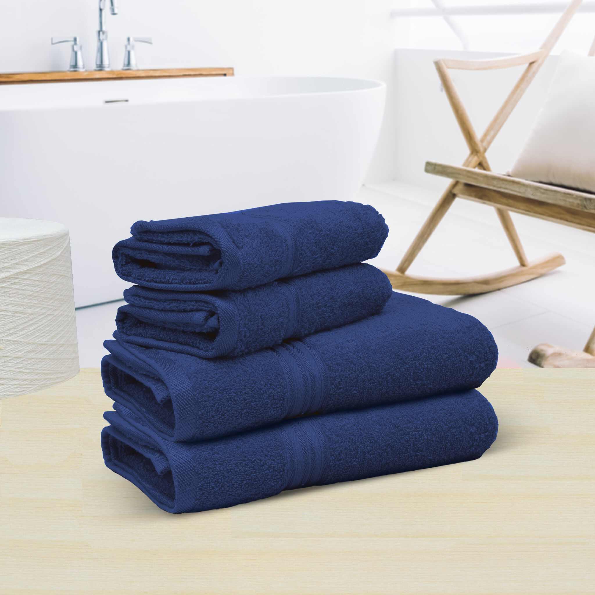 Buy Rangoli Rose Super Comfy Cotton Bath & Hand Towel Set 4 pcs (SC0064)  Online at Best Prices in India - JioMart.