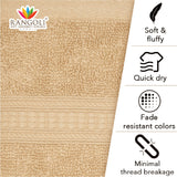 Trio 100% Cotton Bath Towel Set of 2 (550 GSM) - Rangoli