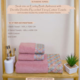 Sunshine 550 GSM Cotton Towel Set of 3 | Ultra Soft, Extra Absorbent Luxurious Towels