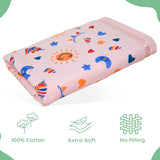 Rangoli Kids Unicorn Printed Cotton Bath Towel | Anti-Bacterial, Ultra Soft Towels for Girls and Boys - Rangoli