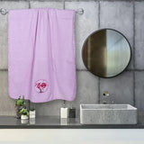 Love Tree Bath Towel Set Of 2 - Light Pink