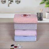 LoveTree Zero Twist 500 GSM Cotton Hand Towels (Pack of 4) - Rangoli