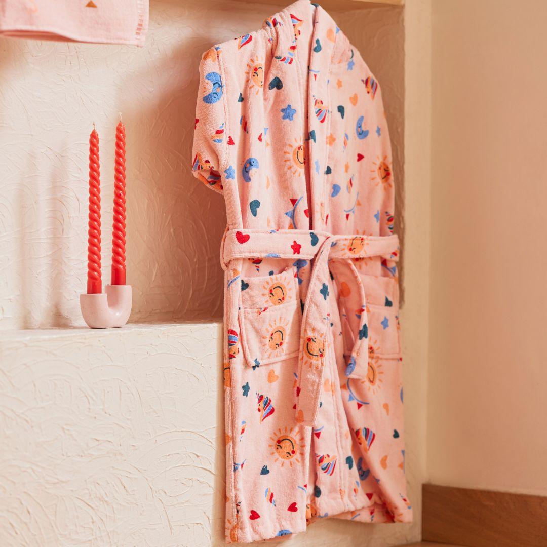 Cotton Kids & Baby Bathrobes - Rangoli