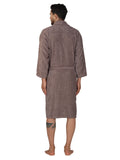 Rangoli Organic Bamboo Bathrobe for Men | Brown