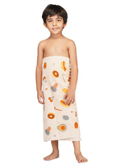 Rangoli 100% Cotton Kids Bath Towel | Skin Friendly Ultra Soft Towels for Girls and Boys - Rangoli