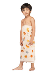 Rangoli 100% Cotton Kids Bath Towel | Skin Friendly Ultra Soft Towels for Girls and Boys - Rangoli