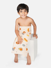 Rangoli 100% Cotton Kids Bath Towel | Skin Friendly Ultra Soft Towels for Girls and Boys - Rangoli