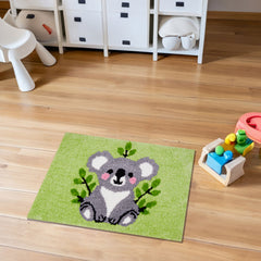 Rangoli Super Soft  Kids Rug (40x60 cm) Microfiber 2500 GSM Door Mat Super Absorbent Anti Skid Mats for Bathroom/Bedroom/Kitchen/Door Mat/Floor Mat