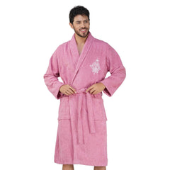 Rangoli Royal Bamboo Bathrobe for Men | Ultra-Soft & Lightweight | 100% Bamboo Fabric | Highly Absorbent, Eco-Friendly & Breathable