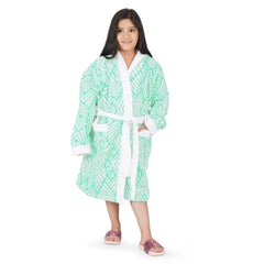 Jacquard Kids Bathrobe 400 GSM - Rangoli