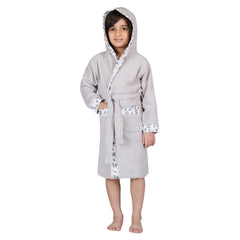 Rangoli Kids Bamboo Hooded Bathrobe | 500 GSM Ultra-Soft & Lightweight | 100% Bamboo Fabric for Gentle Comfort | Highly Absorbent & Breathable | Perfect for Bath, Swim, and Relaxation | Available in Various Sizes