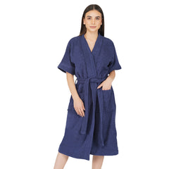 Rangoli Noble Cotton Adult Bathrobe for Women 400 GSM