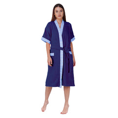 Rangoli Sakura Cotton Adult Bathrobe for Women 550 GSM