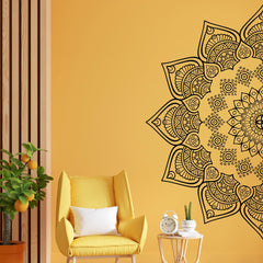 Majestic Mandala Vinyl Wall Sticker (120 x 60 cm) - Rangoli