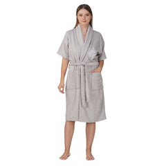 Rangoli Royal Bamboo Bathrobe for Women | Eco-Friendly, Ultra-Soft & Lightweight | 100% Bamboo Fiber | Highly Absorbent, Breathable & Gentle on Skin |