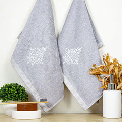 Royal Bamboo 500 GSM Hand Towels | 100% Bamboo, Ultra Soft, Highly Absorbent Eco-Friendly Towels - Rangoli