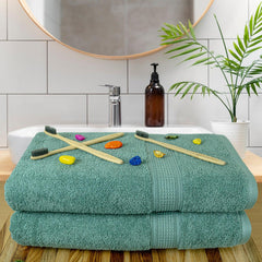 Trio 100% Cotton Bath Towel Set of 2 (550 GSM)