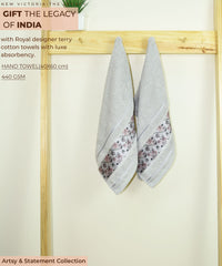 Rangoli Victoria 100% Cotton Hand Towel | Ultra Soft, Super Absorbent Luxurious Towels