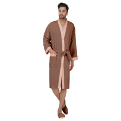 Rangoli Sakura Cotton Adult Bathrobe for Men 420 GSM