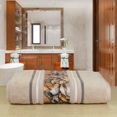 Oriental 450 GSM Cotton Bath Towel (Size: 71x147 CM)