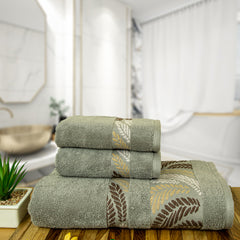 Morgan 470 GSM 100% Cotton 1 Bath & 2 Hand Towel Set