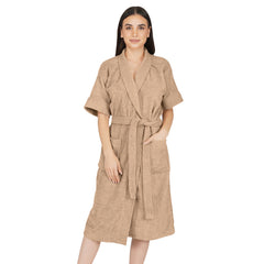 Rangoli Noble Cotton Adult Bathrobe for Women 400 GSM