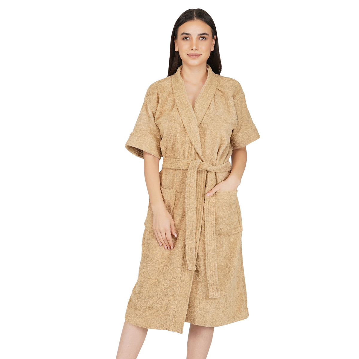 Rangoli Noble Cotton Adult Bathrobe for Women 400 GSM