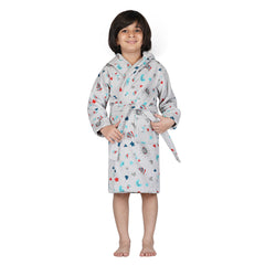 Rangoli Kids Unicorn Cotton Bathrobe 400 GSM for Girls and Boys