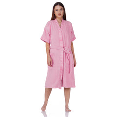 Rangoli Sakura Cotton Adult Bathrobe for Women 550 GSM