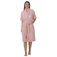 Rangoli Royal Bamboo Bathrobe for Women | Eco-Friendly, Ultra-Soft & Lightweight | 100% Bamboo Fiber | Highly Absorbent, Breathable & Gentle on Skin |