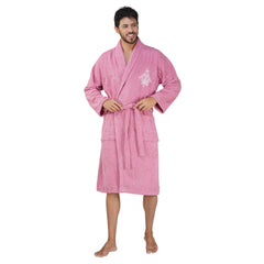 Rangoli Royal Bamboo Bathrobe for Men | Ultra-Soft & Lightweight | 100% Bamboo Fabric | Highly Absorbent, Eco-Friendly & Breathable