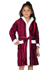 Rangoli Tonal 100% Cotton  Hooded Kids Bathrobe 400 GSM for Gils and Boys