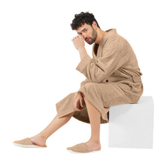 Rangoli Noble Cotton Adult Bathrobe for Men 400 GSM