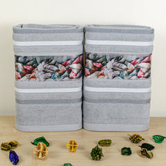 Oriental 450 GSM Hand Towel Set Of 2 | Ultra Soft & Highly Absorbent Towels