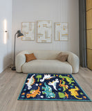 Jungle Animals Design 2500 GSM Kids Room Rug (100 x 150 cm)