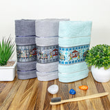 Royal Designed Rajvanshi 440 GSM Cotton Hand Towels , Set of 3