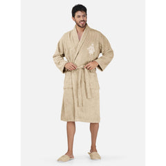 Rangoli Royal Bamboo Bathrobe for Men | Ultra-Soft & Lightweight | 100% Bamboo Fabric | Highly Absorbent, Eco-Friendly & Breathable