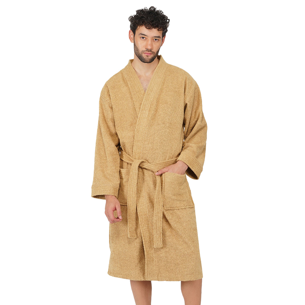 Rangoli Noble Cotton Adult Bathrobe for Men 400 GSM