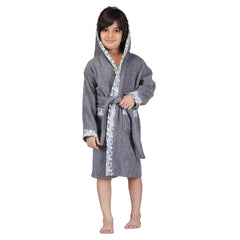 Rangoli Kids Bamboo Hooded Bathrobe | 500 GSM Ultra-Soft & Lightweight | 100% Bamboo Fabric for Gentle Comfort | Highly Absorbent & Breathable | Perfect for Bath, Swim, and Relaxation | Available in Various Sizes