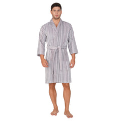 Pinstripe Men 420 GSM Cotton Bathrobe