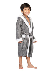 Rangoli Tonal 100% Cotton  Hooded Kids Bathrobe 400 GSM for Gils and Boys