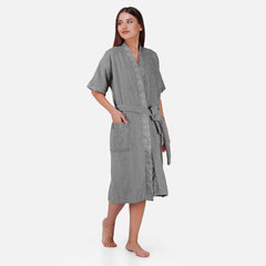 Sakura Women 420 GSM Cotton Bathrobe