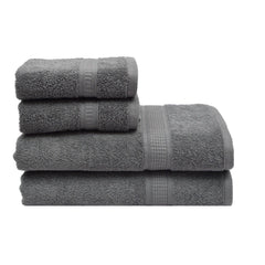 Trio 550 GSM Cotton Hand and Bath Towels Set of 4 - Rangoli