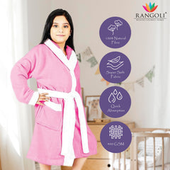 Rangoli Noble Kids Cotton Bathrobes 400 GSM for Girls and Boys