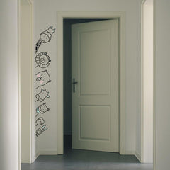 Peek-a-Boo Animal PVC Wall Sticker (160 x 30 cm) - Rangoli