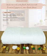 Rangoli Hygra Earthly Egyption Cotton 610 GSM Plush Oversized Bath Sheet (90 x 180 cm)