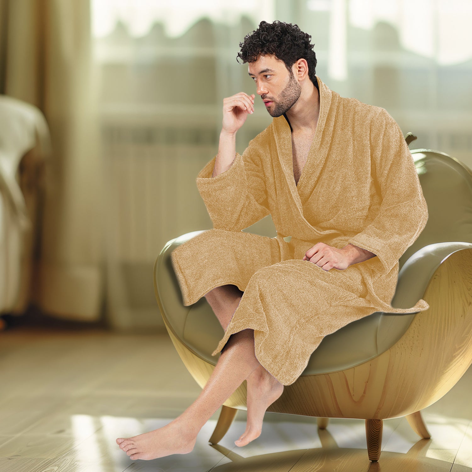 Canningvale 550 GSM Cotton Bathrobe For Men