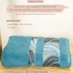 Morgan 470 GSM 100% Cotton Bath Towel