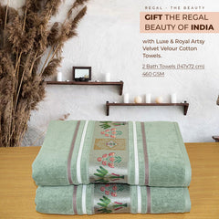 Regal 460 GSM Bath Towels Set Of 2 | Ultra Soft & Highly Absorbent Towels