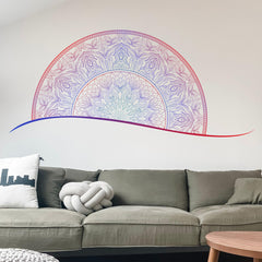 Vibrant Multicolored Abstract Sticker (145 x 60 cm) - Rangoli